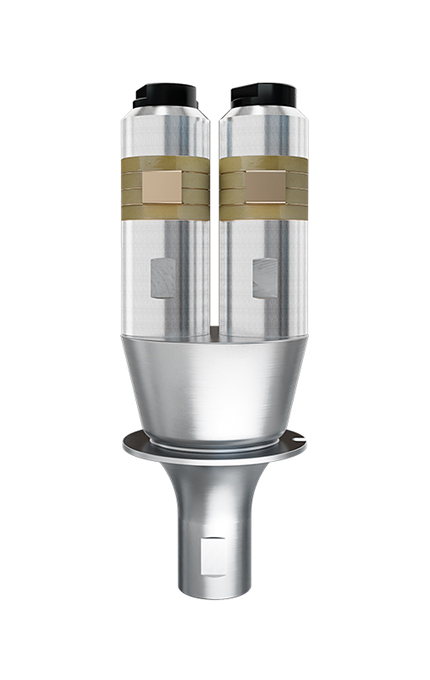 15kHz-4200W 新力源超聲波換能器 雙柱直筒(銀黃)